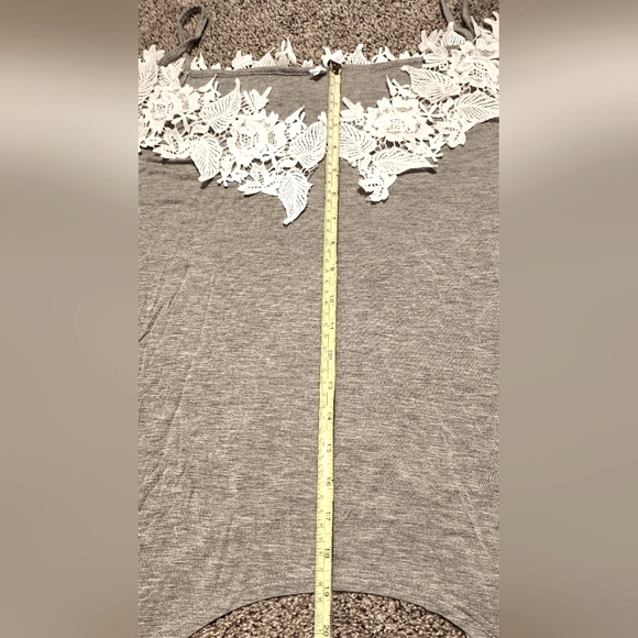 Crochet/Lace Off Shoulder Top - Picture 10 of 11